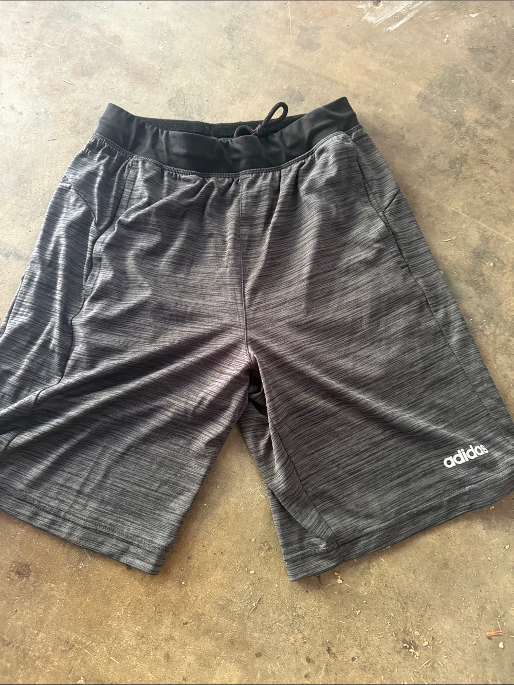 adidas Men's Gray Heather Performance Athletic Shorts